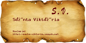Sánta Viktória névjegykártya