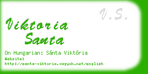 viktoria santa business card